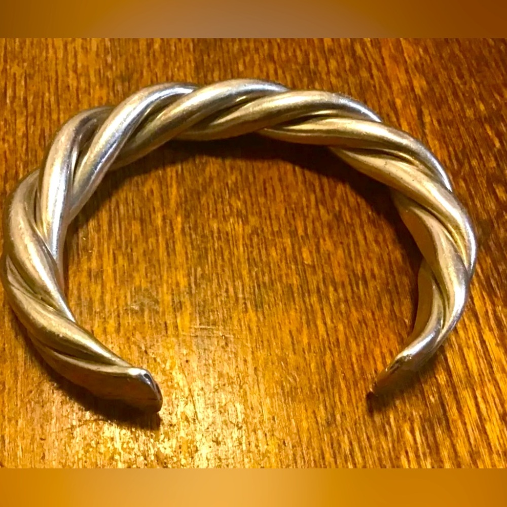 Silpada Sterling Silver Bracelet Twisted Cable Heavy Cuff